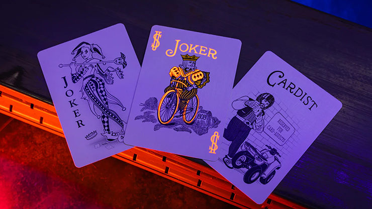 76238 alt3.png Bicycle Neon Solar-Orange Rider Back Playing Cards