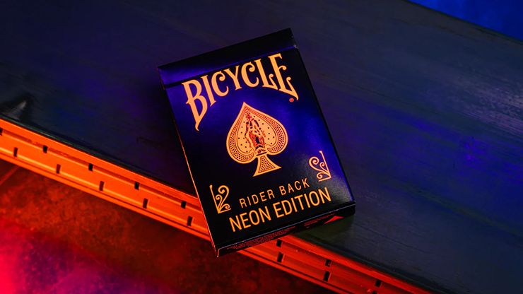 76238 full.png Bicycle Neon Solar-Orange Rider Back Playing Cards