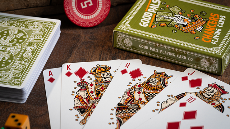 76452 alt1.png Chancers V3 Green (Marked) Playing Cards by Good Pals