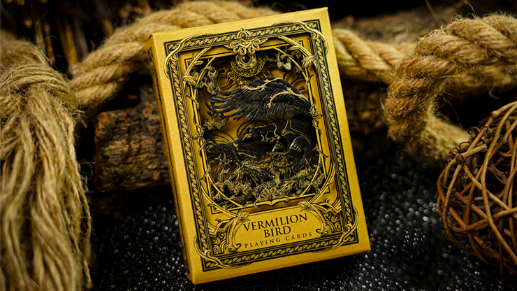 76712 alt2.png Vermilion Bird Black Gold Box Set by Ark Playing Cards