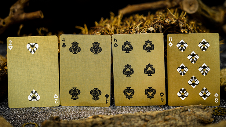 76712 alt3.png Vermilion Bird Black Gold Box Set by Ark Playing Cards