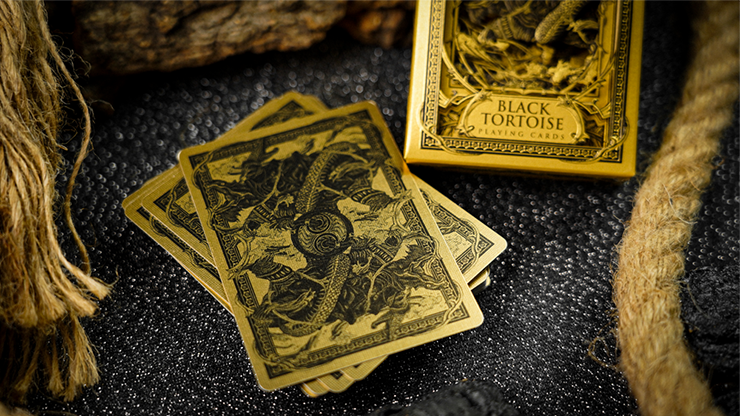 76716 alt3.png Black Tortoise Black Gold Box Set by Ark Playing Cards