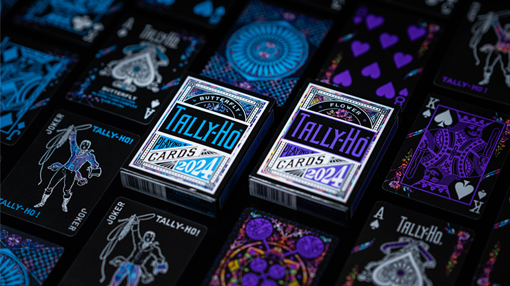 76743 alt2.png Tally-Ho 2024 (Flower) Playing Cards by US Playing Card Co