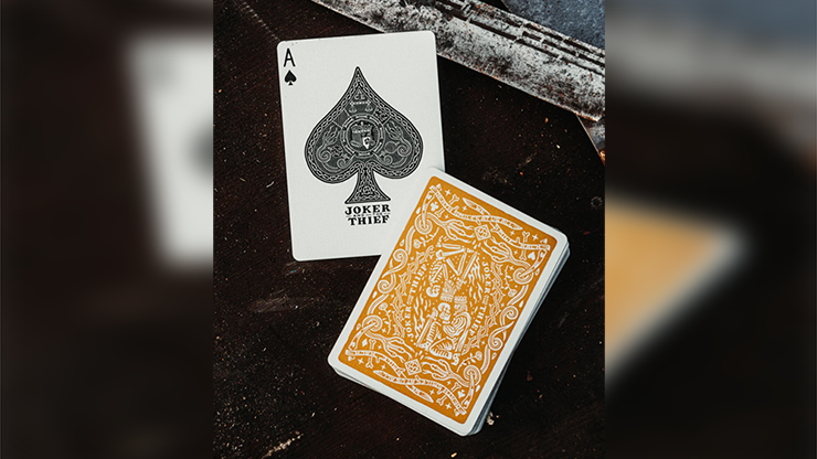 76908 alt2.png JT Crown (Gold) Playing Cards by Joker and the Thief