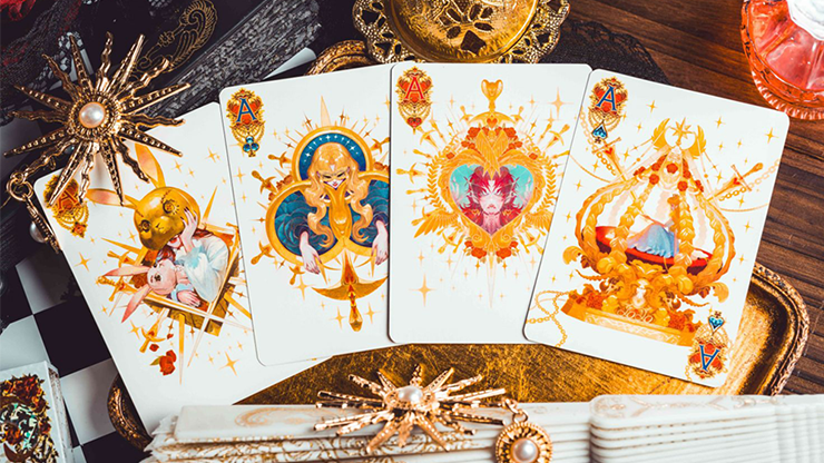77030 alt1.png Silence V3 (White) Playing Cards by KING STAR