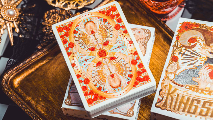 77030 alt4.png Silence V3 (White) Playing Cards by KING STAR