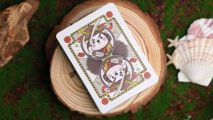 77150 alt3.png Samurai Otter Playing Cards - Hono Edition (Standard red) Playing Cards