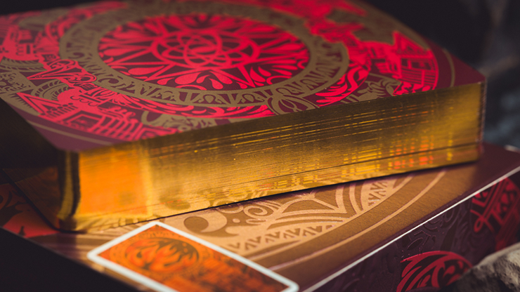 77188 alt4.png Atlantis (Water and Fire) Limited Gilded 2 Decks Set Playing Cards