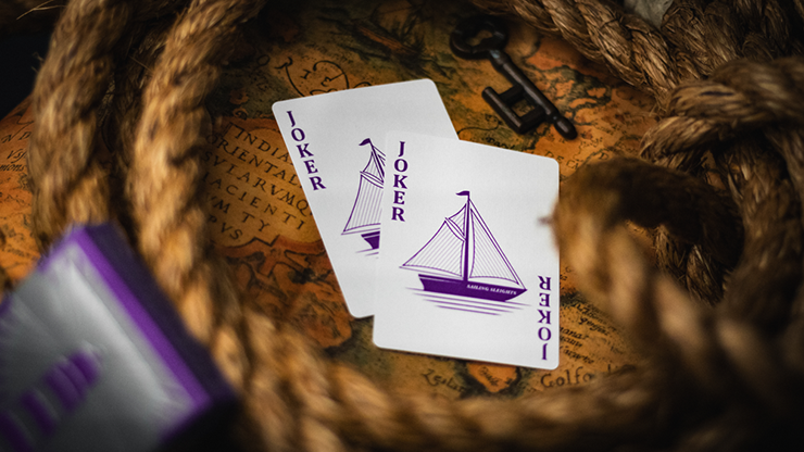 77221 alt2.png Lighthouse Dusk Playing Cards by EmilySleights