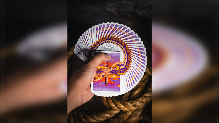 77221 alt5.png Lighthouse Dusk Playing Cards by EmilySleights