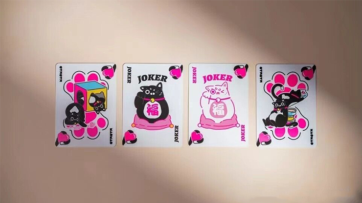 77222 alt1.png Bicycle Cat (Pink) Playing Cards by US Playing Card Co.