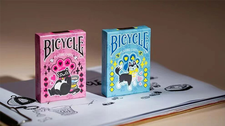 77222 alt5.png Bicycle Cat (Pink) Playing Cards by US Playing Card Co.