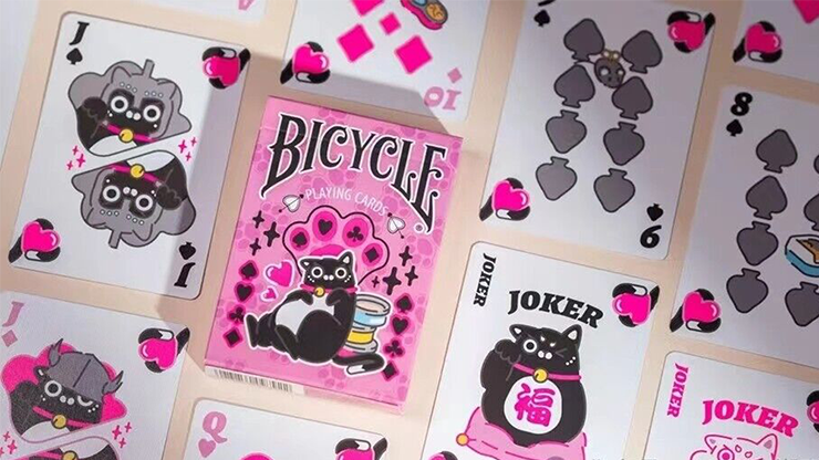 77222 full.png Bicycle Cat (Pink) Playing Cards by US Playing Card Co.