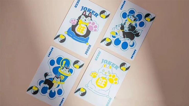 77223 alt1.png Bicycle Dog (Blue) Playing Cards by US Playing Card Co.