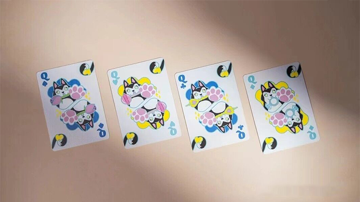 77223 alt2.png Bicycle Dog (Blue) Playing Cards by US Playing Card Co.