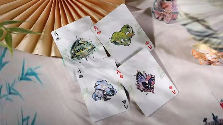 77400 alt2.png Flower Moon V2 (Lotus Pond) Playing Cards by King Star
