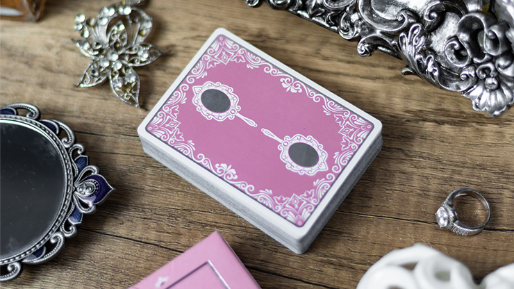 77474 alt1.png Reflections Ponder (Pink) Playing Cards by Emily Sleights