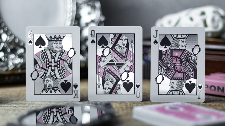 77474 alt2.png Reflections Ponder (Pink) Playing Cards by Emily Sleights