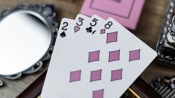 77474 alt3.png Reflections Ponder (Pink) Playing Cards by Emily Sleights
