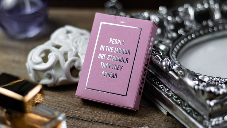 77474 alt5.png Reflections Ponder (Pink) Playing Cards by Emily Sleights