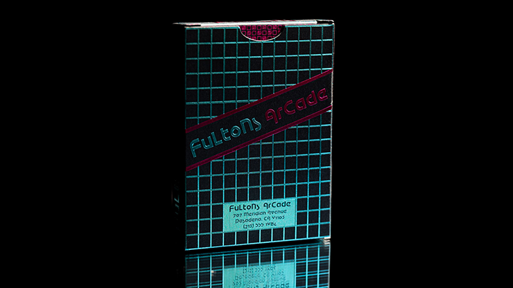 77651 alt5.png FULTONS Arcade TRON Edition Pink and Blue Foil Playing Cards