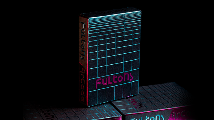 77651 full.png FULTONS Arcade TRON Edition Pink and Blue Foil Playing Cards
