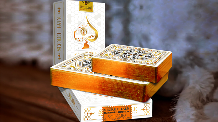 77717 alt5.png Secret Tale Ragnar MINI White Bee Playing Cards
