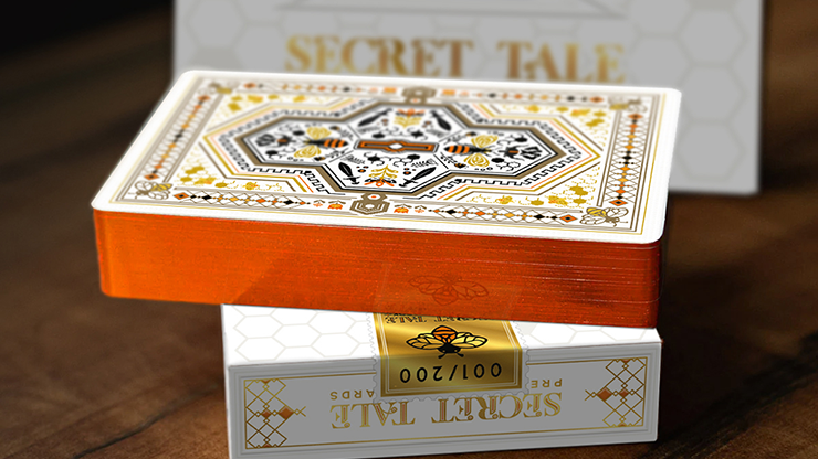 77717 full.png Secret Tale Ragnar MINI White Bee Playing Cards