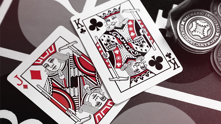 77768 alt3.png Roulette (Red) Playing Cards by Mechanic Industries