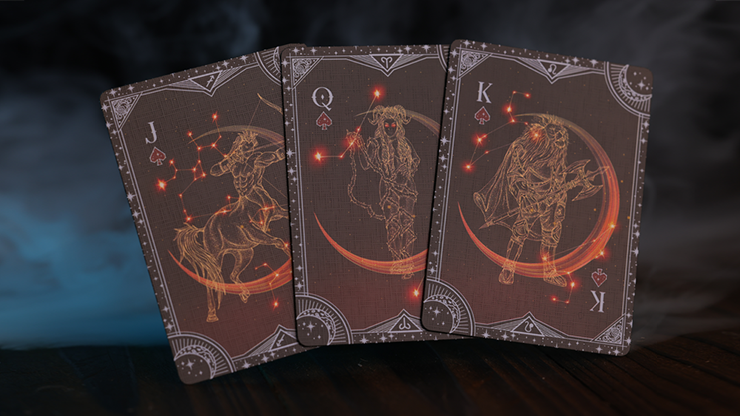 77964 alt2.png Warriors of the Stars: Zodiac Playing Cards (Night Blue) by Blue Moon Co.
