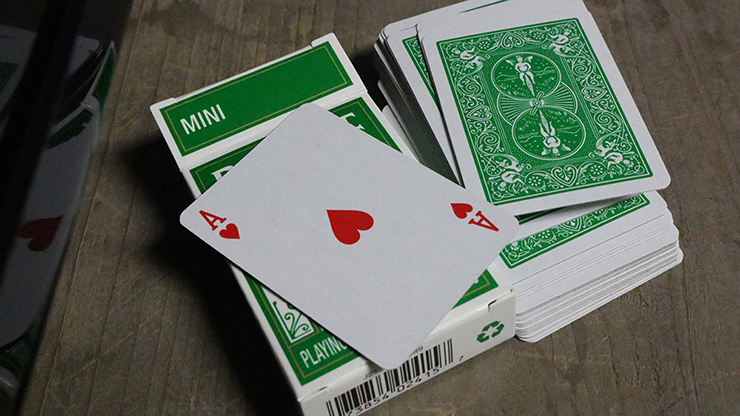 79484 alt2.png Mini Bicycle Cards (Green)