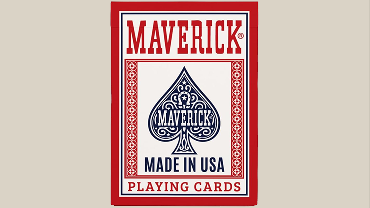 79653 full.png Maverick Made in the USA (Red) Playing Cards