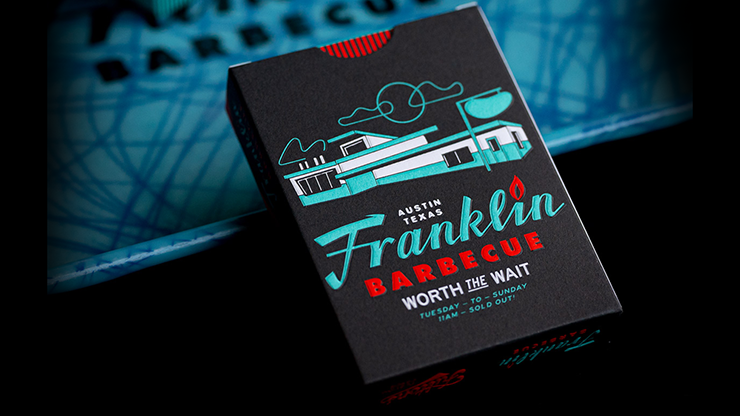 79998 alt1.png FRANKLIN BBQ RETRO BLACK PLAYING CARDS