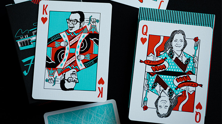 79998 alt3.png FRANKLIN BBQ RETRO BLACK PLAYING CARDS