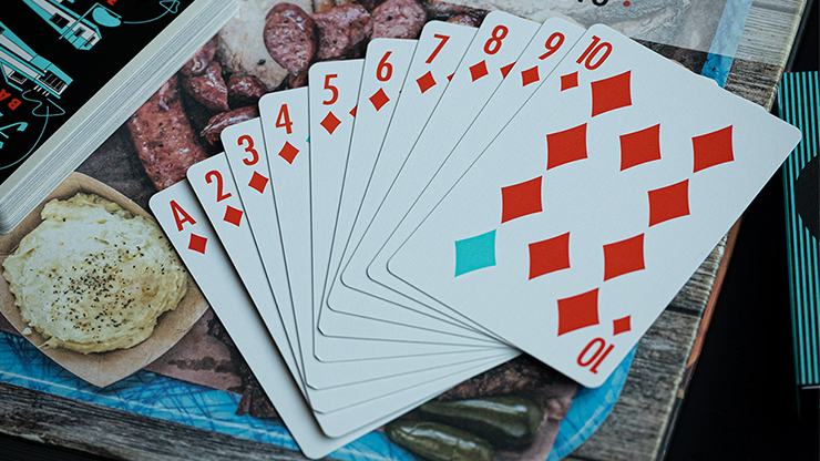 79998 alt5.png FRANKLIN BBQ RETRO BLACK PLAYING CARDS