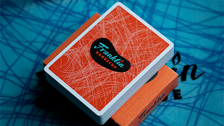79999 alt2.png FRANKLIN BBQ CLASSIC ORANGE PLAYING CARDS