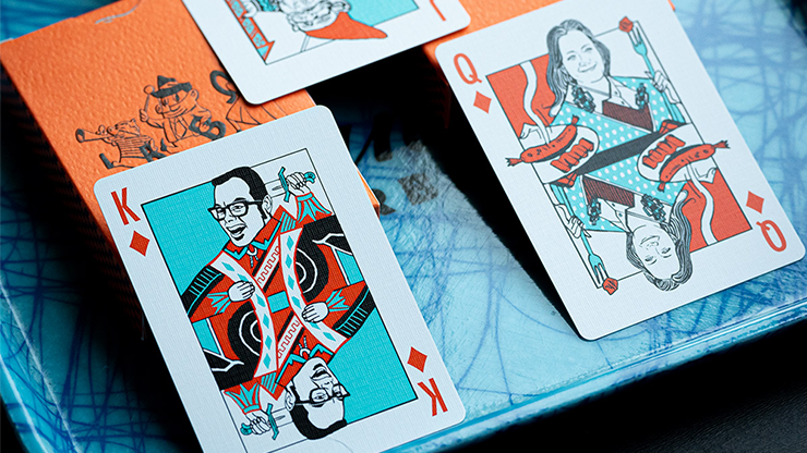 79999 alt3.png FRANKLIN BBQ CLASSIC ORANGE PLAYING CARDS