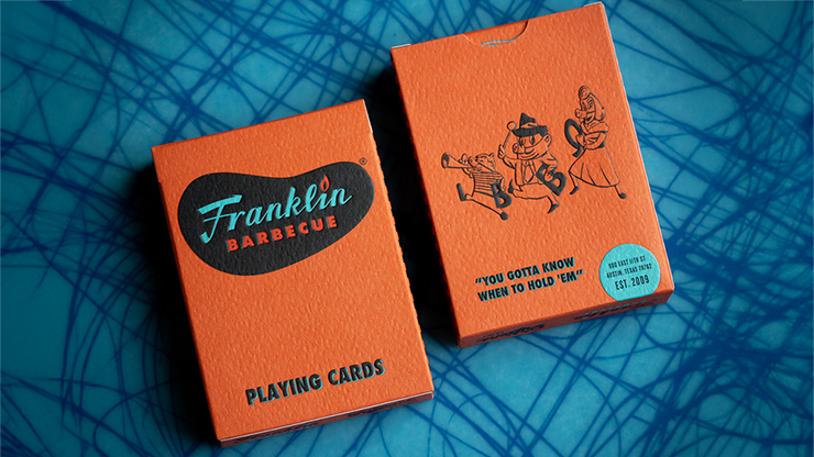 79999 alt4.png FRANKLIN BBQ CLASSIC ORANGE PLAYING CARDS
