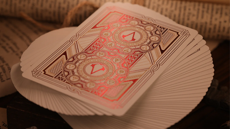 80070 alt2.png Assassin's Creed Legacy Version 2 Garnet (Hidden Blade Black) Playing Cards