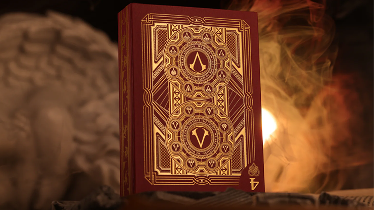 80070 alt5.png Assassin's Creed Legacy Version 2 Garnet (Hidden Blade Black) Playing Cards