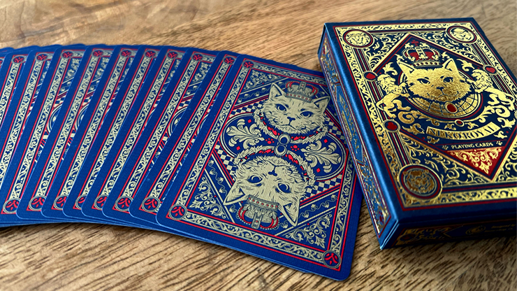 80220 alt1.png Neko Royal Blue Playing Cards