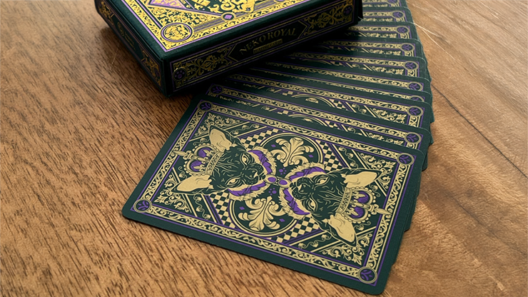 80222 alt1.png Neko Royal Green Playing Cards