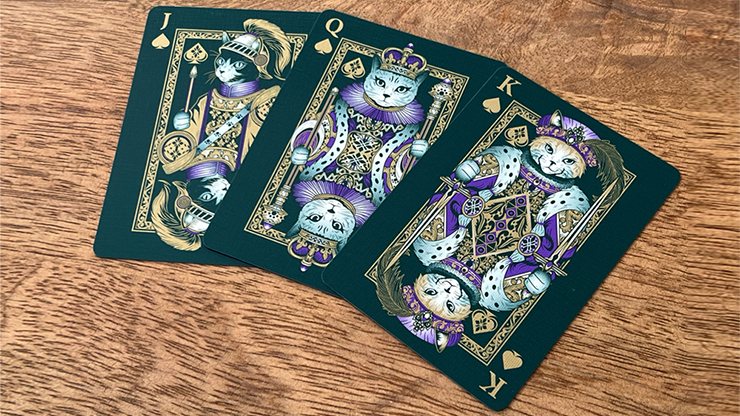 80222 alt3.png Neko Royal Green Playing Cards
