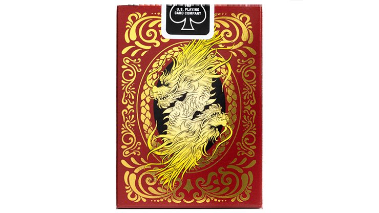 76660 alt1.png Bicycle Dragon Red Playing Cards by US Playing Card Co