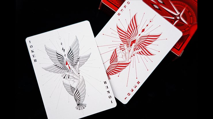 80131 alt2.png Mr. Black V1 (Red) Playing Cards