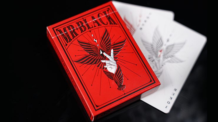 80131 full.png Mr. Black V1 (Red) Playing Cards