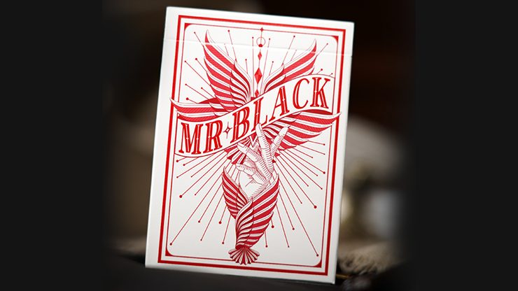 80132 full.png Mr. Black V2 (Red) Playing Cards