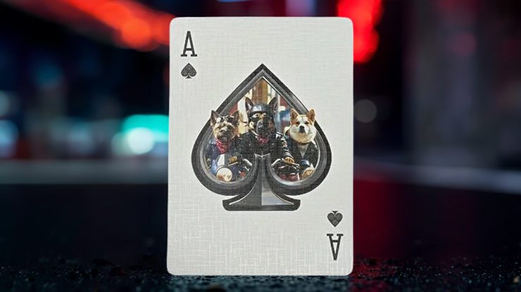 80156 alt1.png Biker Dogs Playing Cards by Collectable Playing Cards