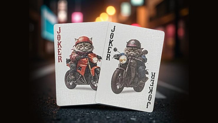 80157 alt3.png Biker Cats Playing Cards by Collectable Playing Cards