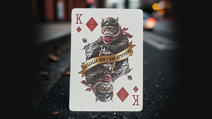 80157 alt5.png Biker Cats Playing Cards by Collectable Playing Cards